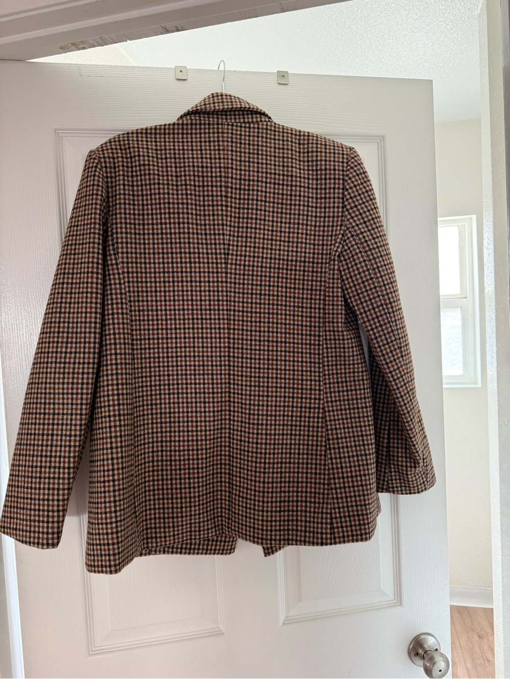 Astr The Label Plaid Wool Blend Coat in Brown and Black (Like New) - Picture 3 of 3